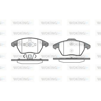 Jeu de 4 plaquettes de frein avant WOKING OEM 425488