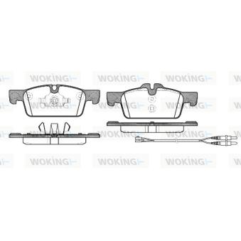 Jeu de 4 plaquettes de frein avant WOKING OEM 1610103580