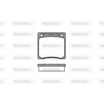 Jeu de 4 plaquettes de frein avant WOKING [P1673.00]