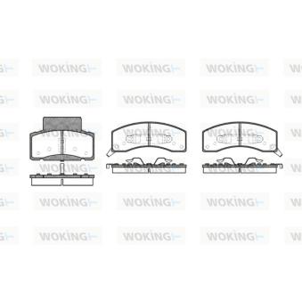 Jeu de 4 plaquettes de frein avant WOKING [P7163.02]
