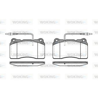 Jeu de 4 plaquettes de frein avant WOKING OEM 9404252548