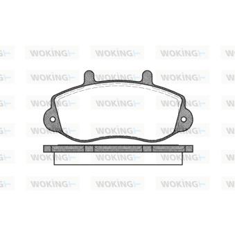Jeu de 4 plaquettes de frein avant WOKING OEM 4404777
