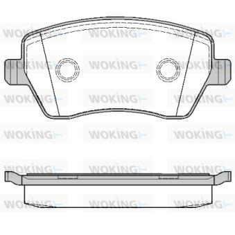 Jeu de 4 plaquettes de frein avant WOKING OEM 4106000Q0K