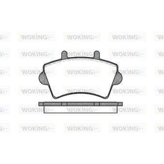 Jeu de 4 plaquettes de frein avant WOKING OEM 9110993