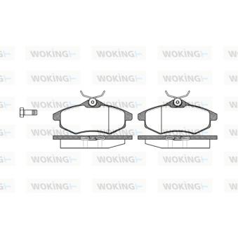 Jeu de 4 plaquettes de frein avant WOKING OEM 425369