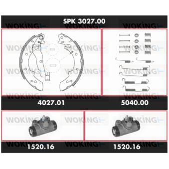 Kit de freins, freins à tambours WOKING [SPK 3027.00]