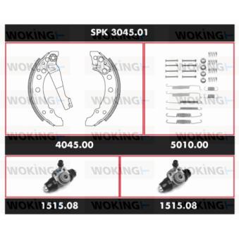 Kit de freins, freins à tambours WOKING [SPK 3045.01]
