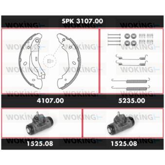 Kit de freins, freins à tambours WOKING [SPK 3107.00]