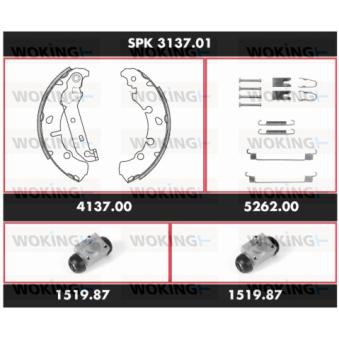 Kit de freins, freins à tambours WOKING [SPK 3137.01]