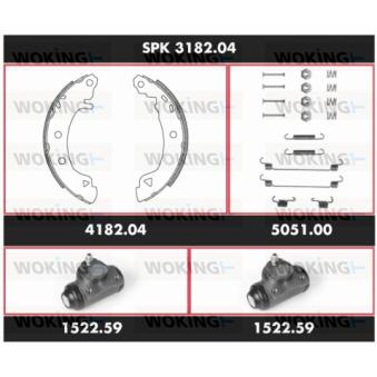 Kit de freins, freins à tambours WOKING [SPK 3182.04]