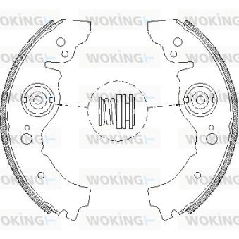 Jeu de mâchoires de frein WOKING [Z4032.00]