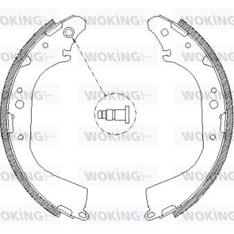 Jeu de mâchoires de frein WOKING [Z4172.00]