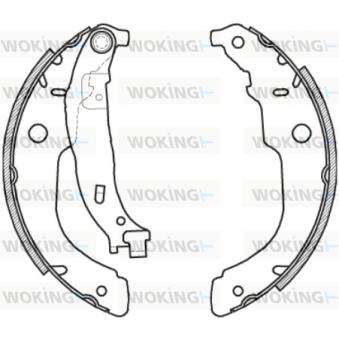 Jeu de mâchoires de frein WOKING OEM 4241N3