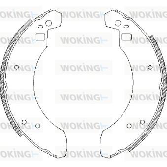 Jeu de mâchoires de frein WOKING [Z4255.00]