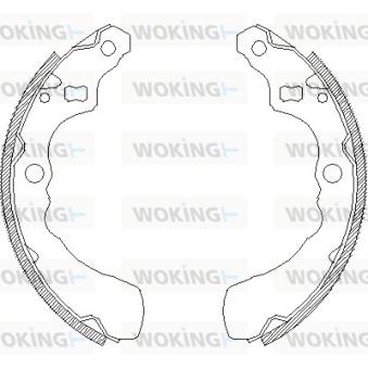 Jeu de mâchoires de frein WOKING [Z4381.00]
