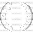 WOKING Z4416.00 - Jeu de mâchoires de frein