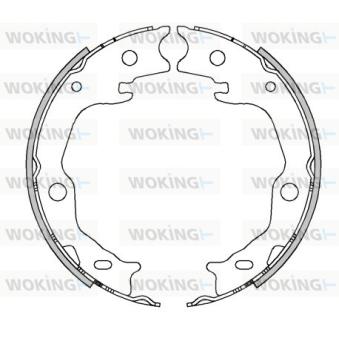 Jeu de mâchoires de frein, frein de stationnement WOKING [Z4503.00]