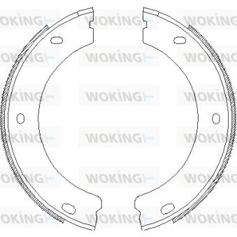 Jeu de mâchoires de frein, frein de stationnement WOKING [Z4652.00]