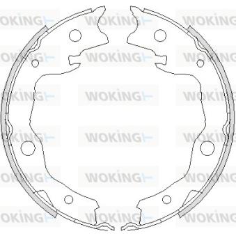 Jeu de mâchoires de frein, frein de stationnement WOKING OEM 44060CY025