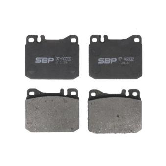 Jeu de 4 plaquettes de frein avant SBP OEM A0014209920