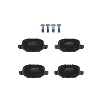 Jeu de 4 plaquettes de frein arrière KAMOKA OEM 9949332 Jeu de 4 plaquettes de frein arrière KAMOKA OEM 9949332