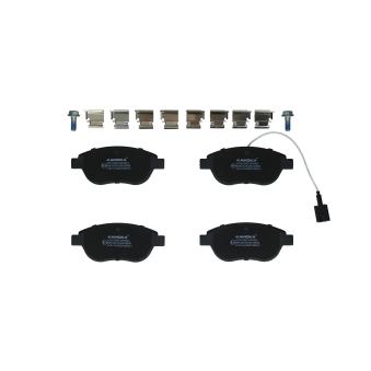 Jeu de 4 plaquettes de frein avant KAMOKA OEM 77362195 Jeu de 4 plaquettes de frein avant KAMOKA OEM 77362195
