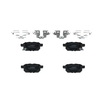 Jeu de 4 plaquettes de frein arrière KAMOKA OEM 5580068l20