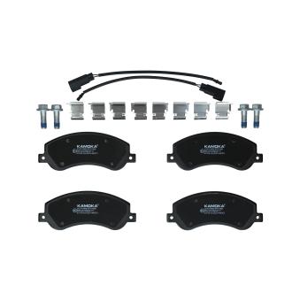 Jeu de 4 plaquettes de frein avant KAMOKA OEM 1721087