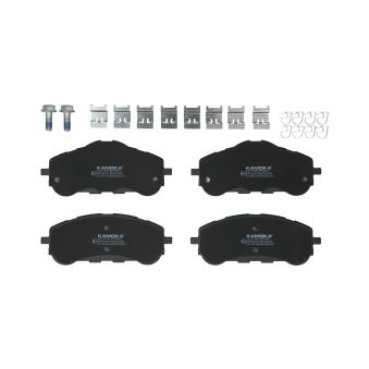 Jeu de 4 plaquettes de frein avant KAMOKA OEM 1610428780 Jeu de 4 plaquettes de frein avant KAMOKA OEM 1610428780