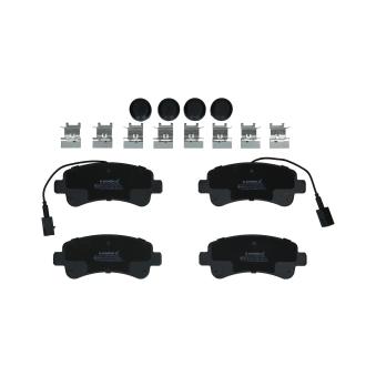 Jeu de 4 plaquettes de frein arrière KAMOKA OEM 77367094