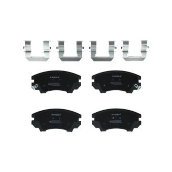 Jeu de 4 plaquettes de frein avant KAMOKA OEM 90297411