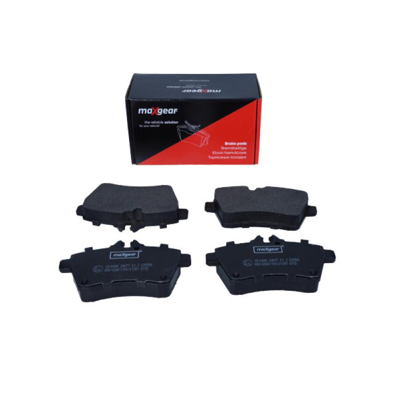 Jeu de 4 plaquettes de frein avant MAXGEAR 19-0499 - Visuel 1