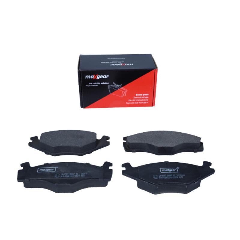 Jeu de 4 plaquettes de frein avant MAXGEAR 19-0583 - Visuel 1