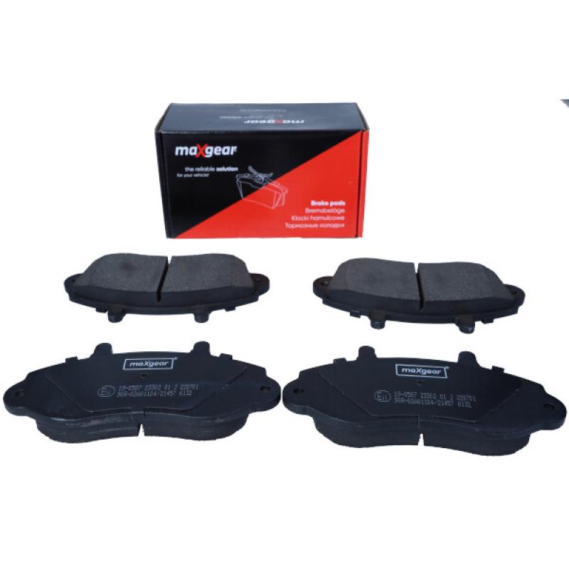 Jeu de 4 plaquettes de frein avant MAXGEAR 19-0587 - Visuel 1