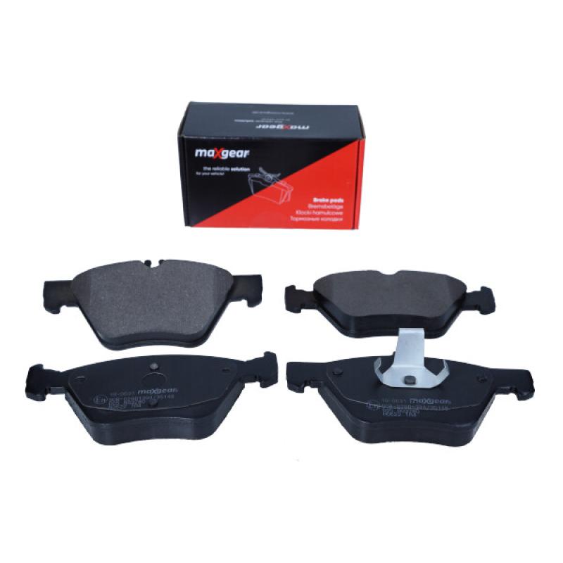 Jeu de 4 plaquettes de frein avant MAXGEAR 19-0631 - Visuel 1