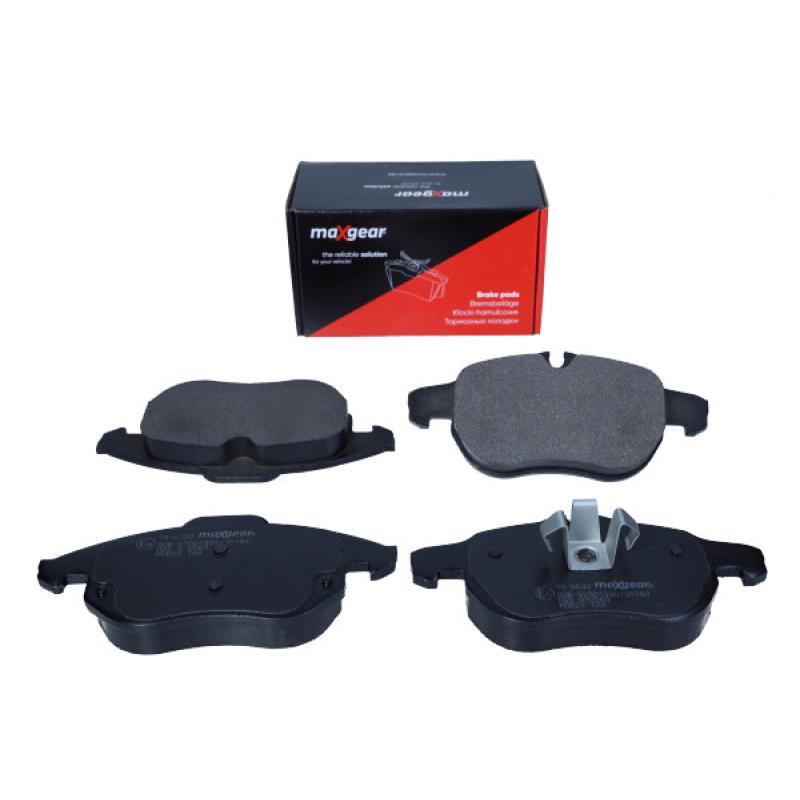 Jeu de 4 plaquettes de frein avant MAXGEAR 19-0632 - Visuel 1