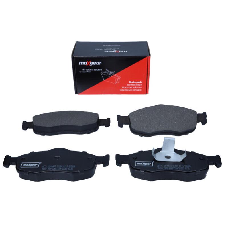 Jeu de 4 plaquettes de frein arrière MAXGEAR 19-0643 - Visuel 1