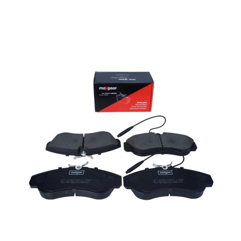 Jeu de 4 plaquettes de frein avant MAXGEAR 19-0663 - Visuel 1