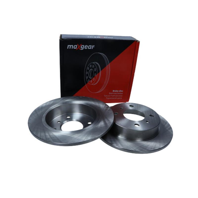 Jeu de 2 disques de frein arrière MAXGEAR 19-0958 - Visuel 1
