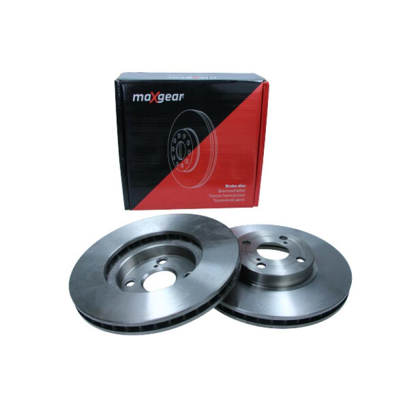 Jeu de 2 disques de frein avant MAXGEAR 19-0966 - Visuel 1