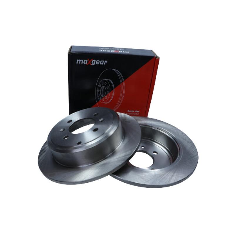 Jeu de 2 disques de frein arrière MAXGEAR 19-0989 - Visuel 1