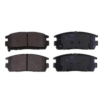 Jeu de 4 plaquettes de frein arrière MAXGEAR OEM 96626076