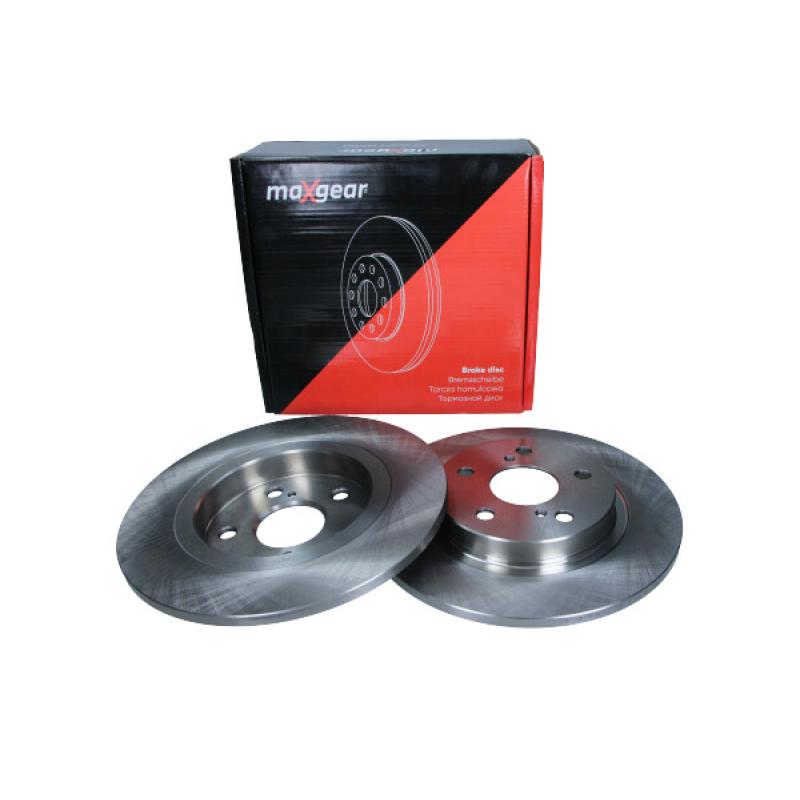 Jeu de 2 disques de frein arrière MAXGEAR 19-1870 - Visuel 1