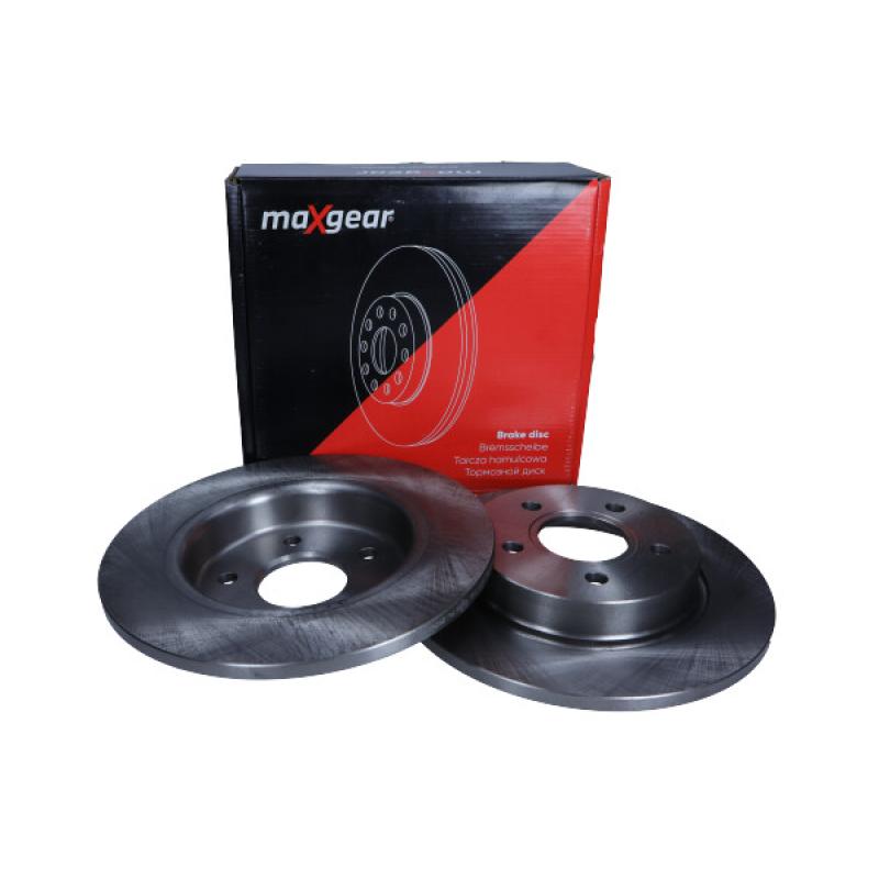 Jeu de 2 disques de frein arrière MAXGEAR 19-2233 - Visuel 1