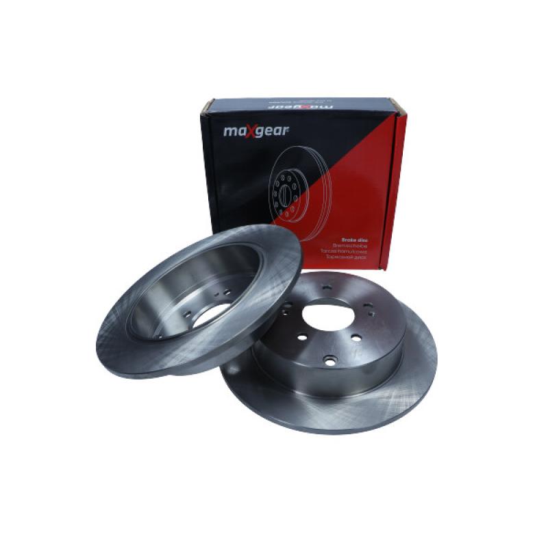 Jeu de 2 disques de frein arrière MAXGEAR 19-2474 - Visuel 2