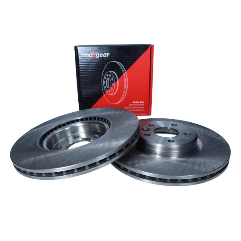 Jeu de 2 disques de frein avant MAXGEAR 19-2487 - Visuel 1