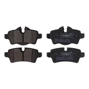 Jeu de 4 plaquettes de frein arrière MAXGEAR 19-2891