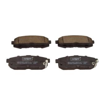 Jeu de 4 plaquettes de frein arrière MAXGEAR 19-2977