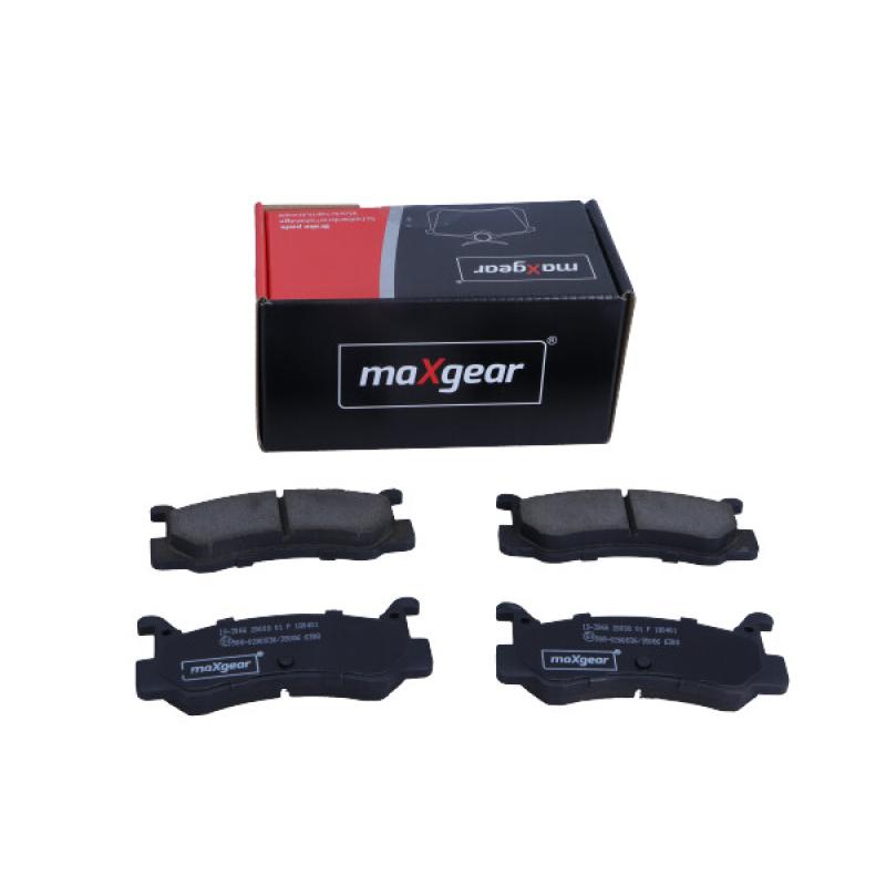 Jeu de 4 plaquettes de frein arrière MAXGEAR 19-3066 - Visuel 1