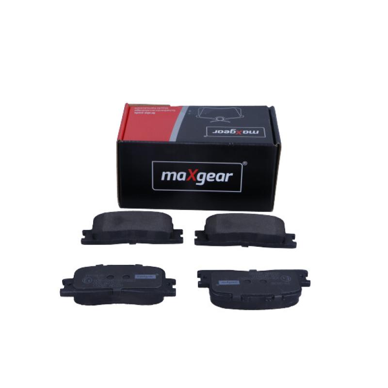 Jeu de 4 plaquettes de frein arrière MAXGEAR 19-3139 - Visuel 1